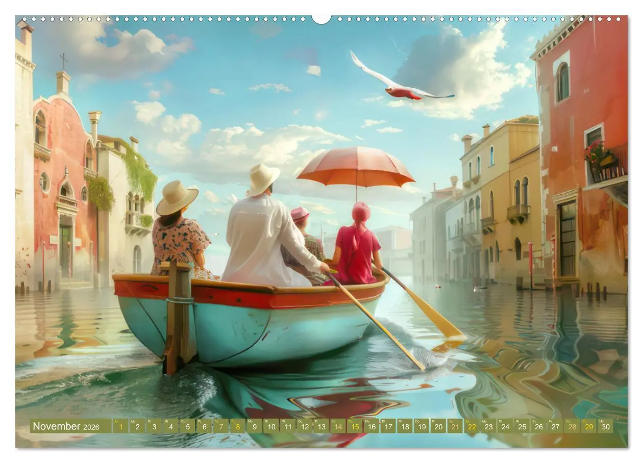 Bild: 9783457367742 | Theatralische surreale Szenen im venezianischen Stil (Wandkalender...