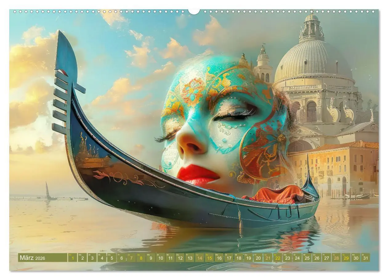 Bild: 9783457367742 | Theatralische surreale Szenen im venezianischen Stil (Wandkalender...