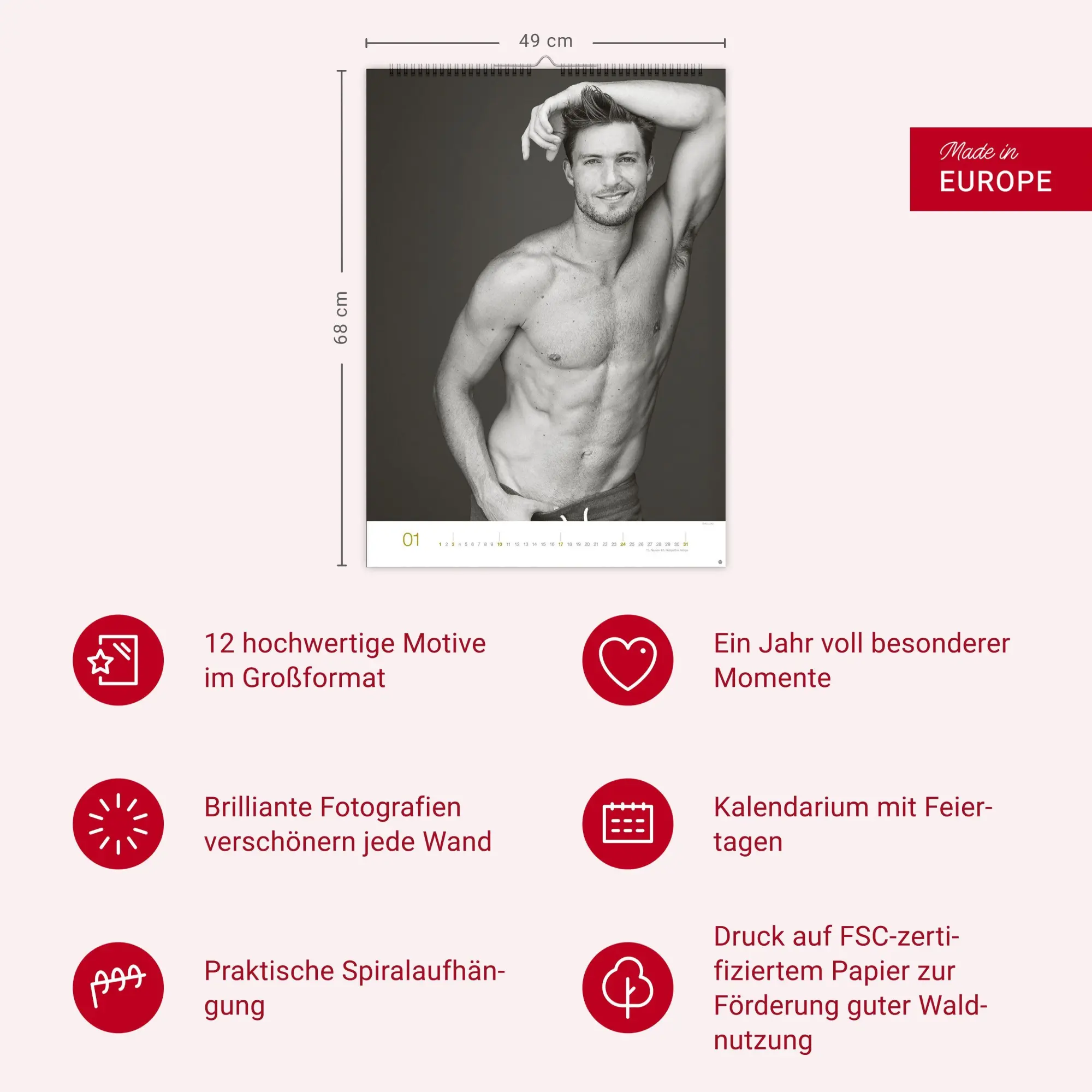Bild: 9783756417742 | Männer Edition Kalender 2027 | Michael Reh | Kalender | Spiralbindung
