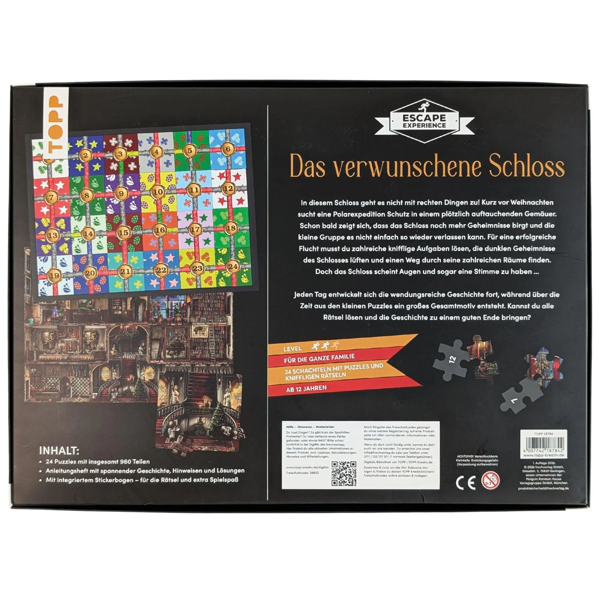Bild: 4007742187842 | Puzzle-Rätsel-Adventskalender: Das verwunschene Schloss - 24...