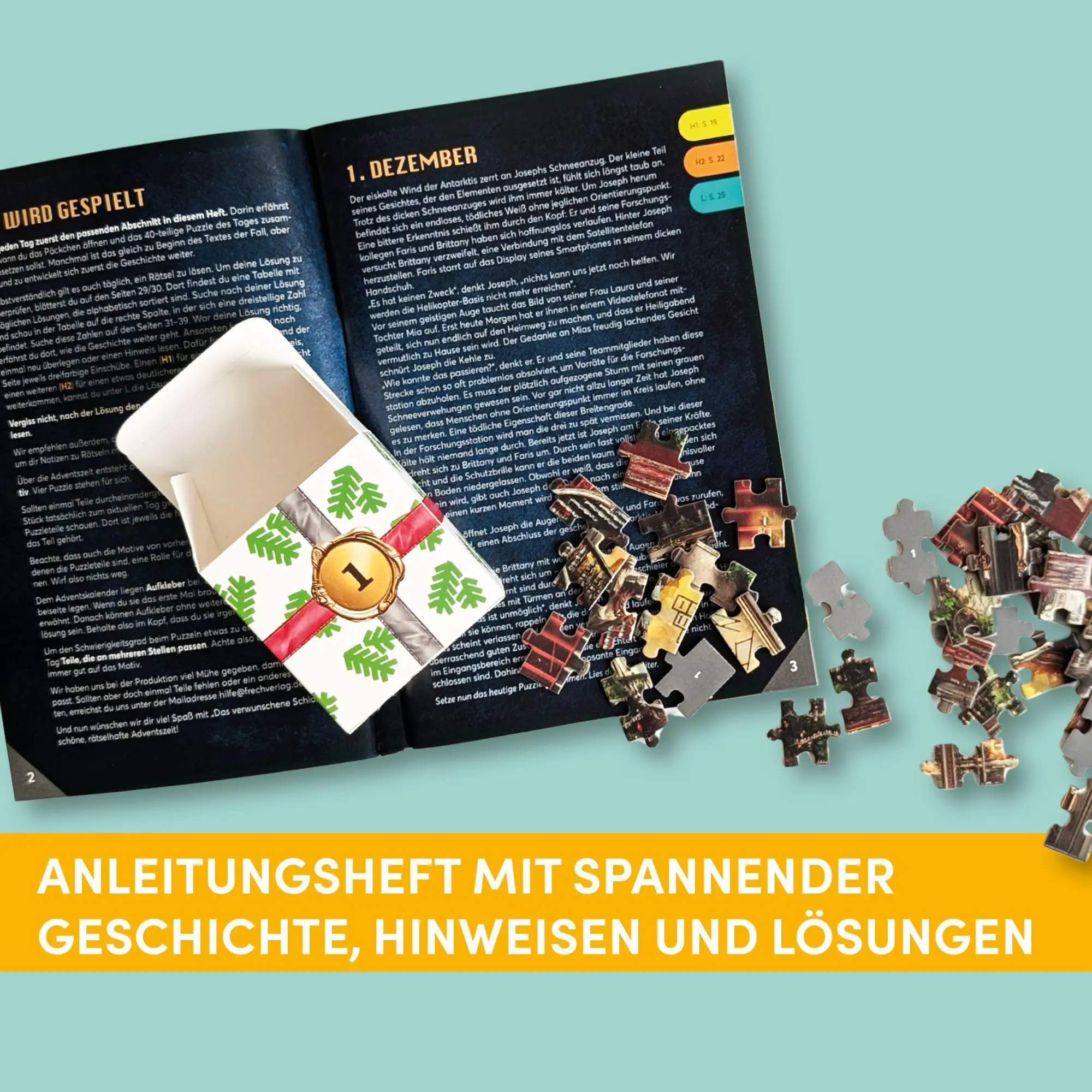 Bild: 4007742187842 | Puzzle-Rätsel-Adventskalender: Das verwunschene Schloss - 24...