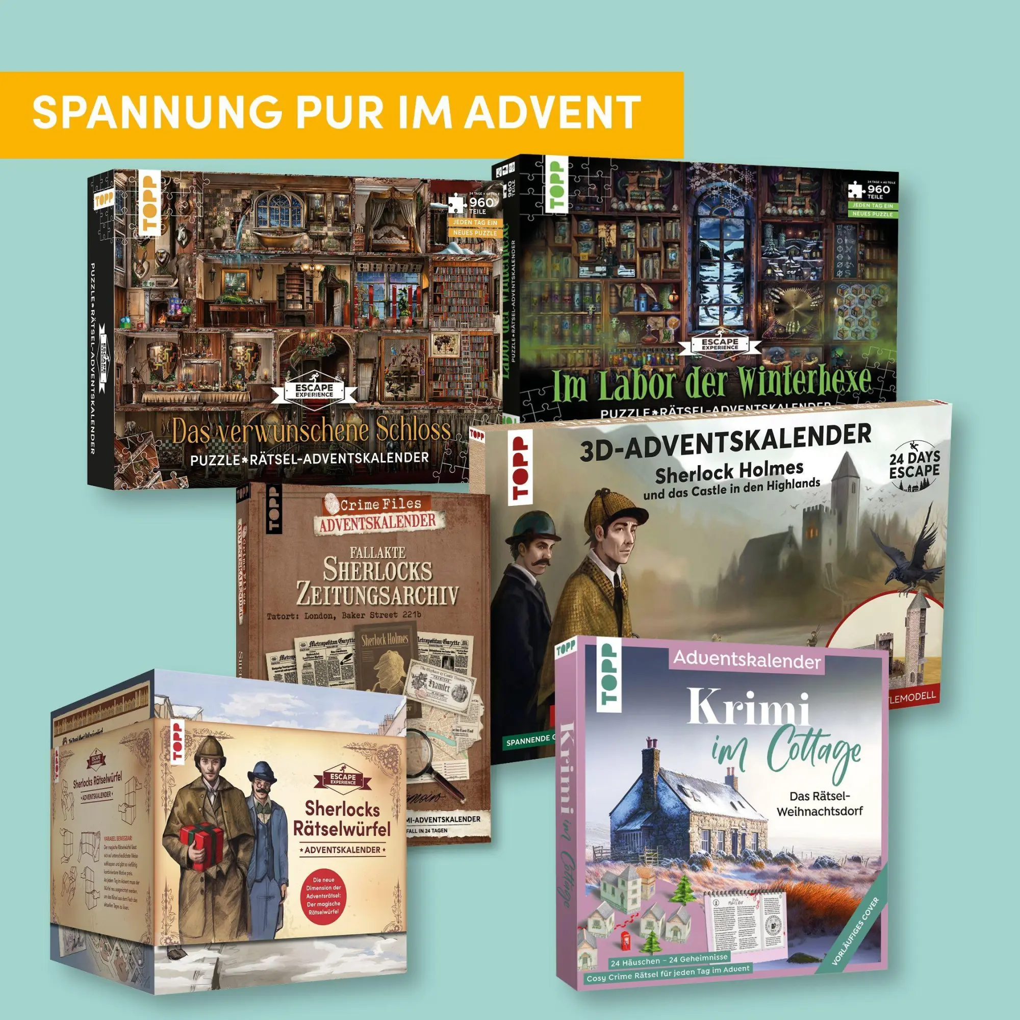 Bild: 4007742187842 | Puzzle-Rätsel-Adventskalender: Das verwunschene Schloss - 24...