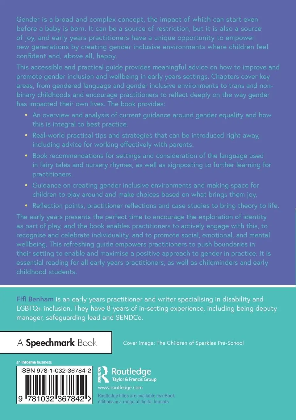 Rückseite: 9781032367842 | Supporting Wellbeing through Gender-Inclusive Practices | Fifi Benham