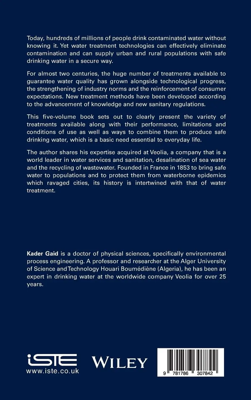 Rückseite: 9781786307842 | Drinking Water Treatment, Chemical and Physical Elimination of...