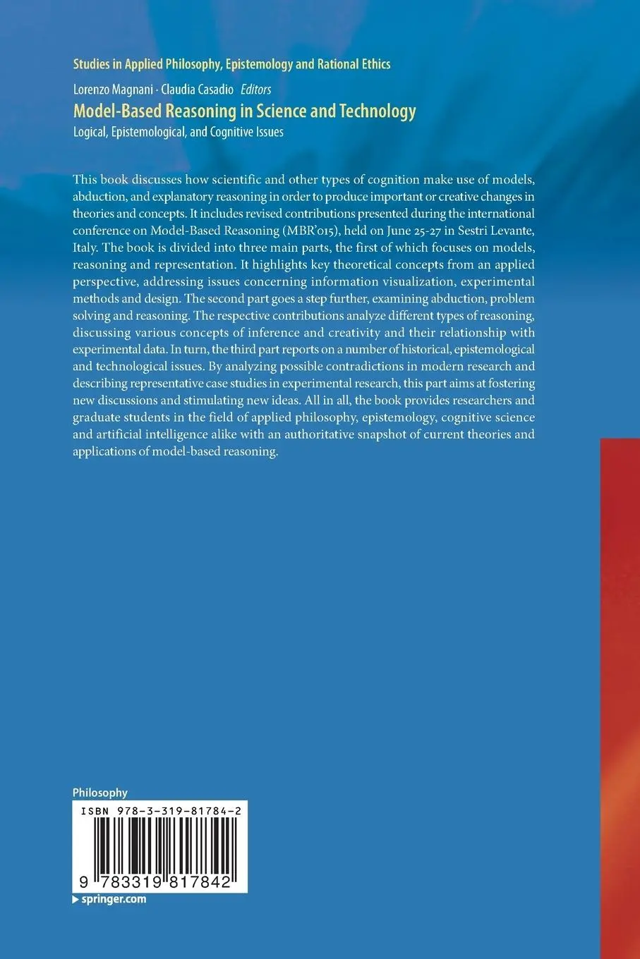 Rückseite: 9783319817842 | Model-Based Reasoning in Science and Technology | Magnani (u. a.)