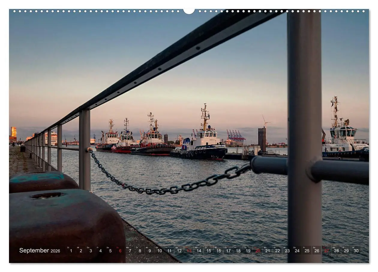 Bild: 9783457807842 | Hamburg Hafen (Wandkalender 2026 DIN A2 quer), CALVENDO Monatskalender