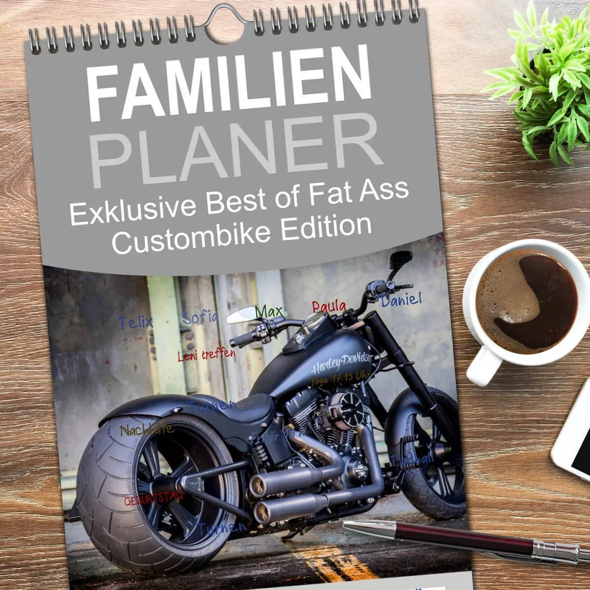 Bild: 9783516517842 | Familienplaner 2026 - Exklusive Best of Fat Ass Custombike Edition,...