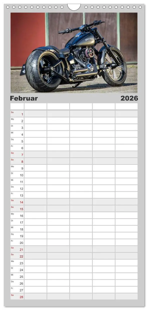 Bild: 9783516517842 | Familienplaner 2026 - Exklusive Best of Fat Ass Custombike Edition,...