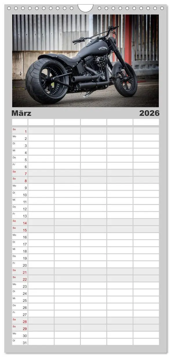 Bild: 9783516517842 | Familienplaner 2026 - Exklusive Best of Fat Ass Custombike Edition,...
