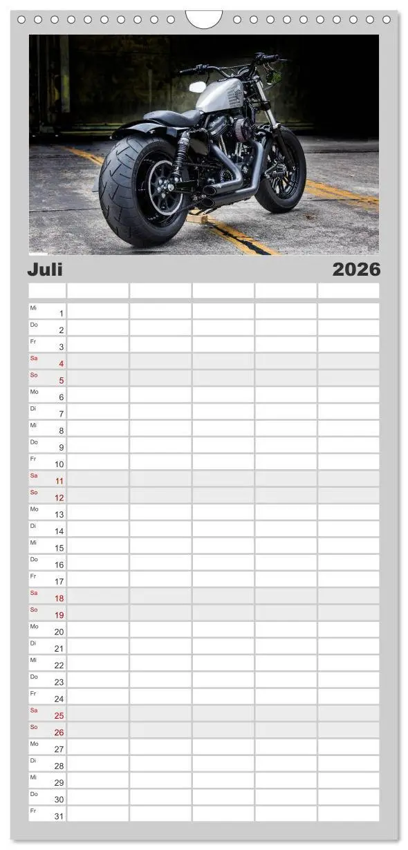 Bild: 9783516517842 | Familienplaner 2026 - Exklusive Best of Fat Ass Custombike Edition,...