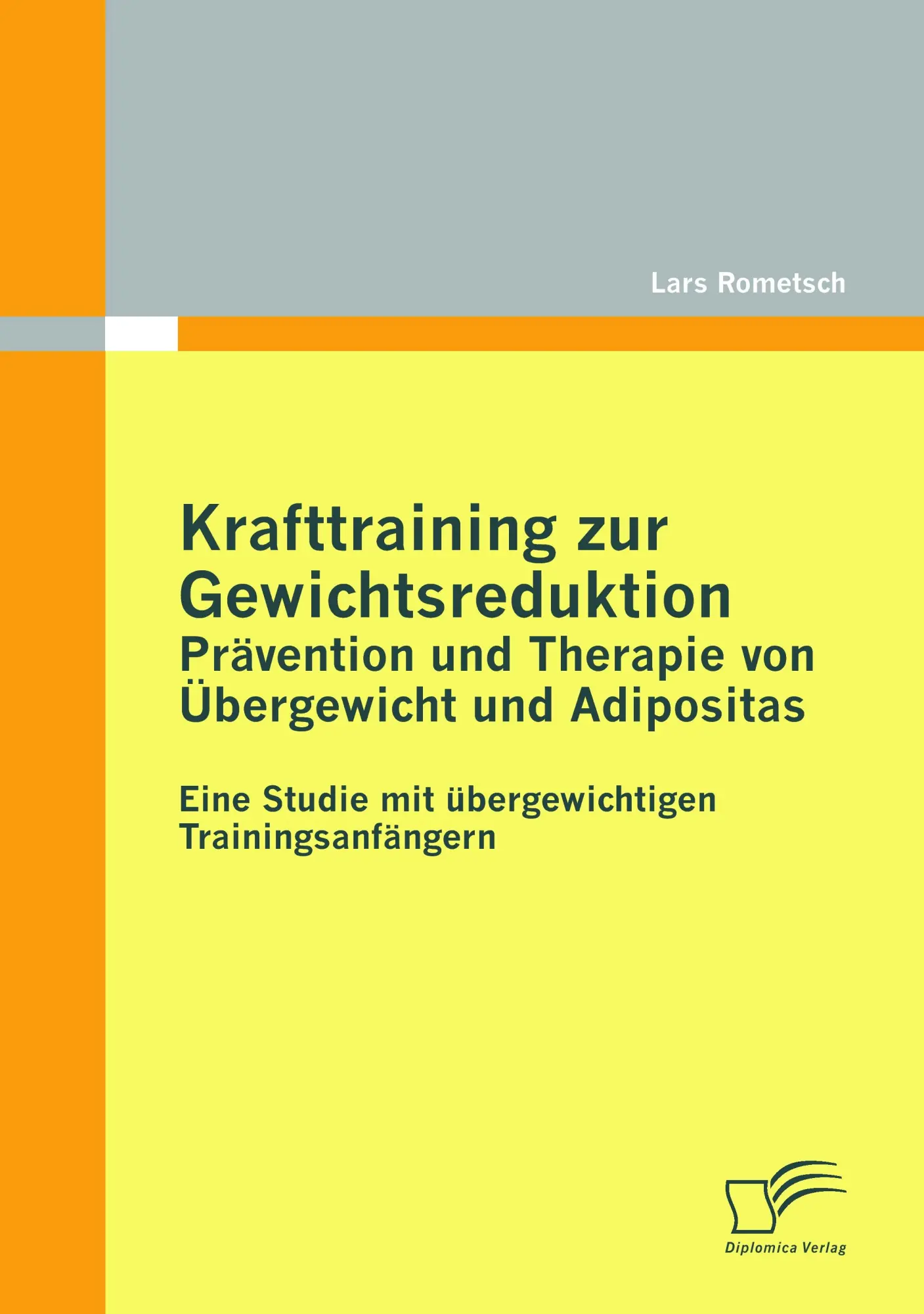 Cover: 9783836697842 | Krafttraining zur Gewichtsreduktion: Prävention und Therapie von...