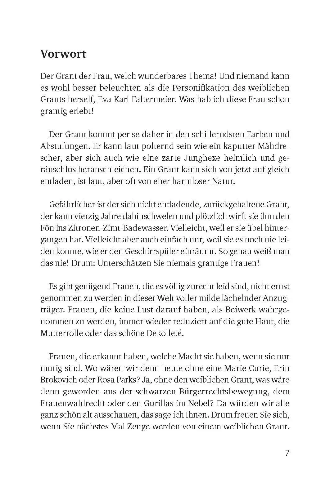 Bild: 9783955877842 | Der Grant der Frau | Geschichten einer unterschätzten Emotion | Buch