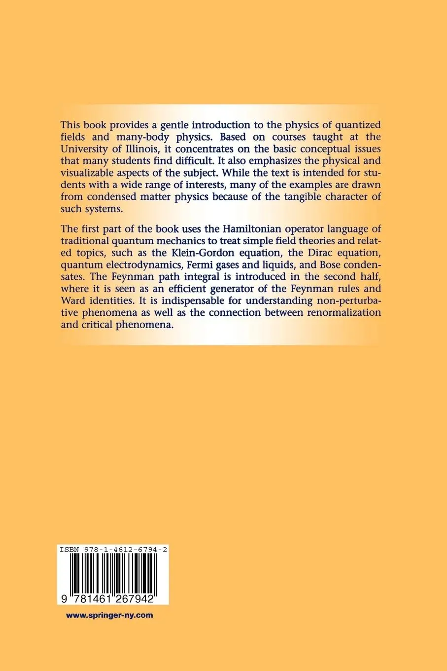 Rückseite: 9781461267942 | The Physics of Quantum Fields | Michael Stone | Taschenbuch | xiv