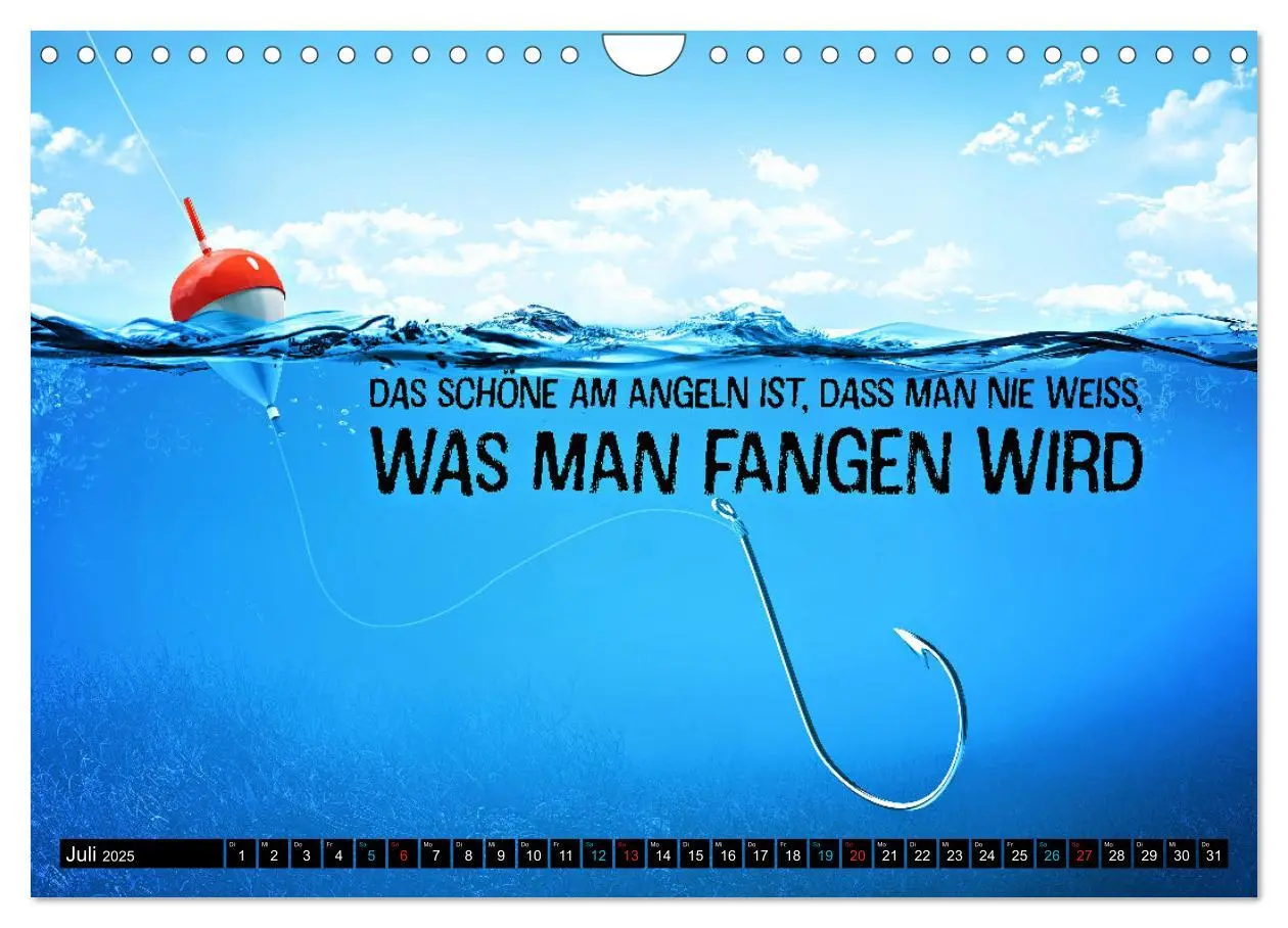 Bild: 9783383787942 | Angeln - Impressionen mit coolen Sprüchen (Wandkalender 2025 DIN A4...
