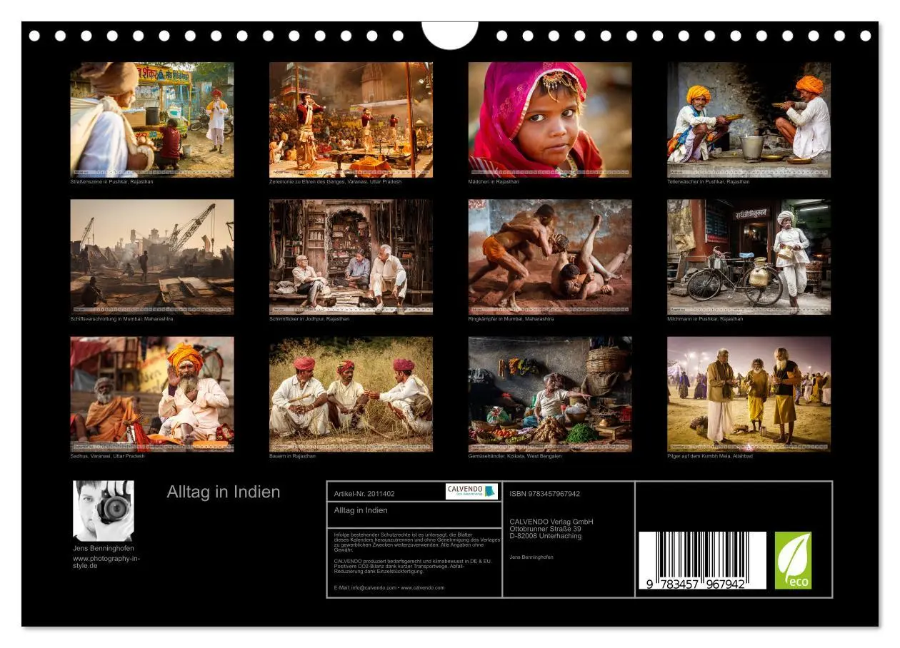 Bild: 9783457967942 | Alltag in Indien (Wandkalender 2026 DIN A4 quer), CALVENDO...