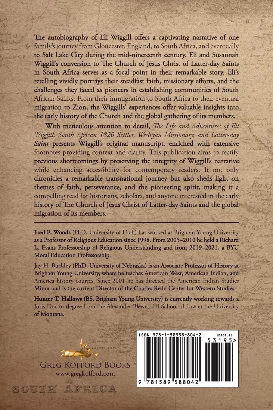 Rückseite: 9781589588042 | The Life and Adventures of Eli Wiggill | Hunter T Hallows | Buch