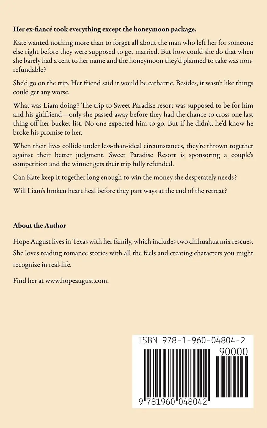 Rückseite: 9781960048042 | Christmas Honeymoon (For One) | Hope August | Taschenbuch | Englisch