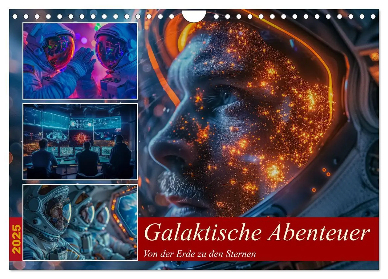 Cover: 9783457168042 | Galaktische Abenteuer (Wandkalender 2025 DIN A4 quer), CALVENDO...