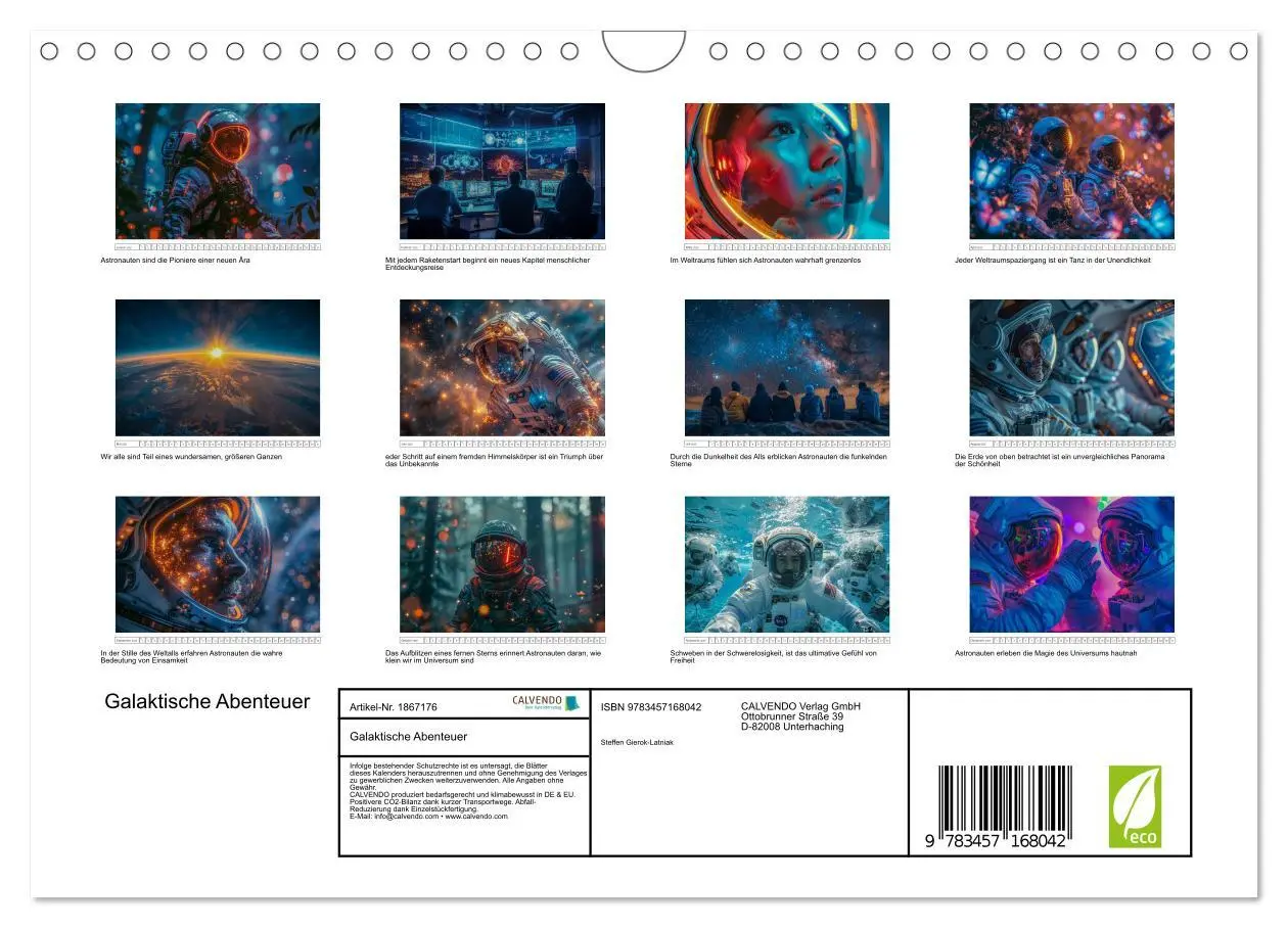 Bild: 9783457168042 | Galaktische Abenteuer (Wandkalender 2025 DIN A4 quer), CALVENDO...