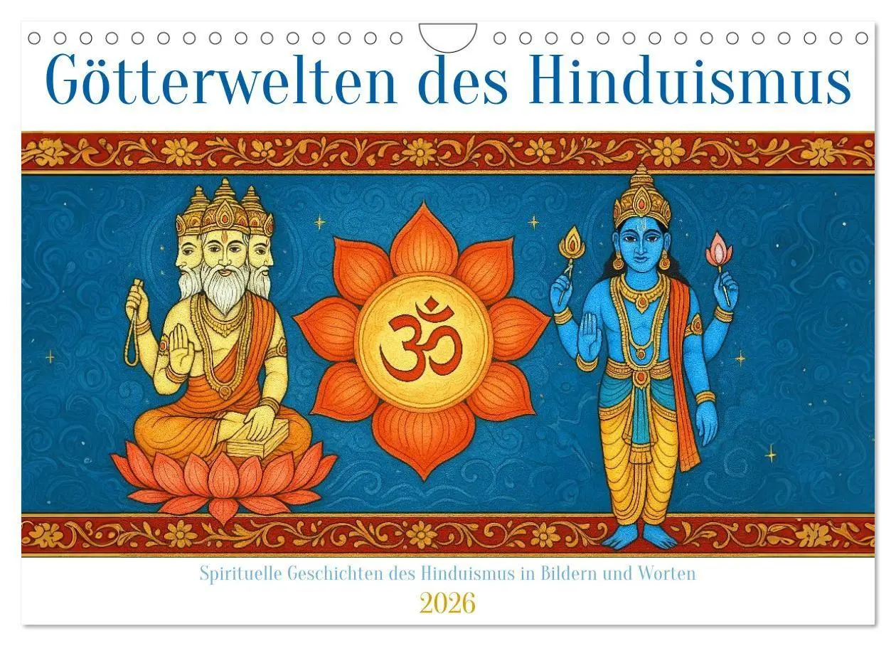 Cover: 9783516708042 | Götterwelten des Hinduismus (Wandkalender 2026 DIN A4 quer),...