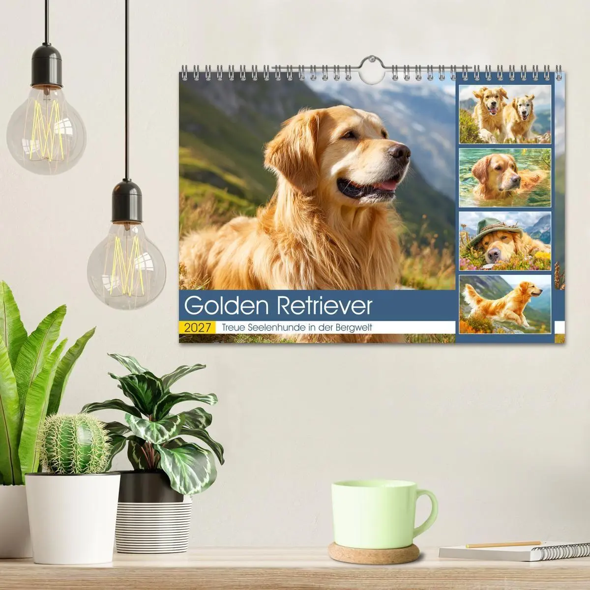 Bild: 9783516948042 | Golden Retriever. Treue Seelenhunde in der Bergwelt (Wandkalender...