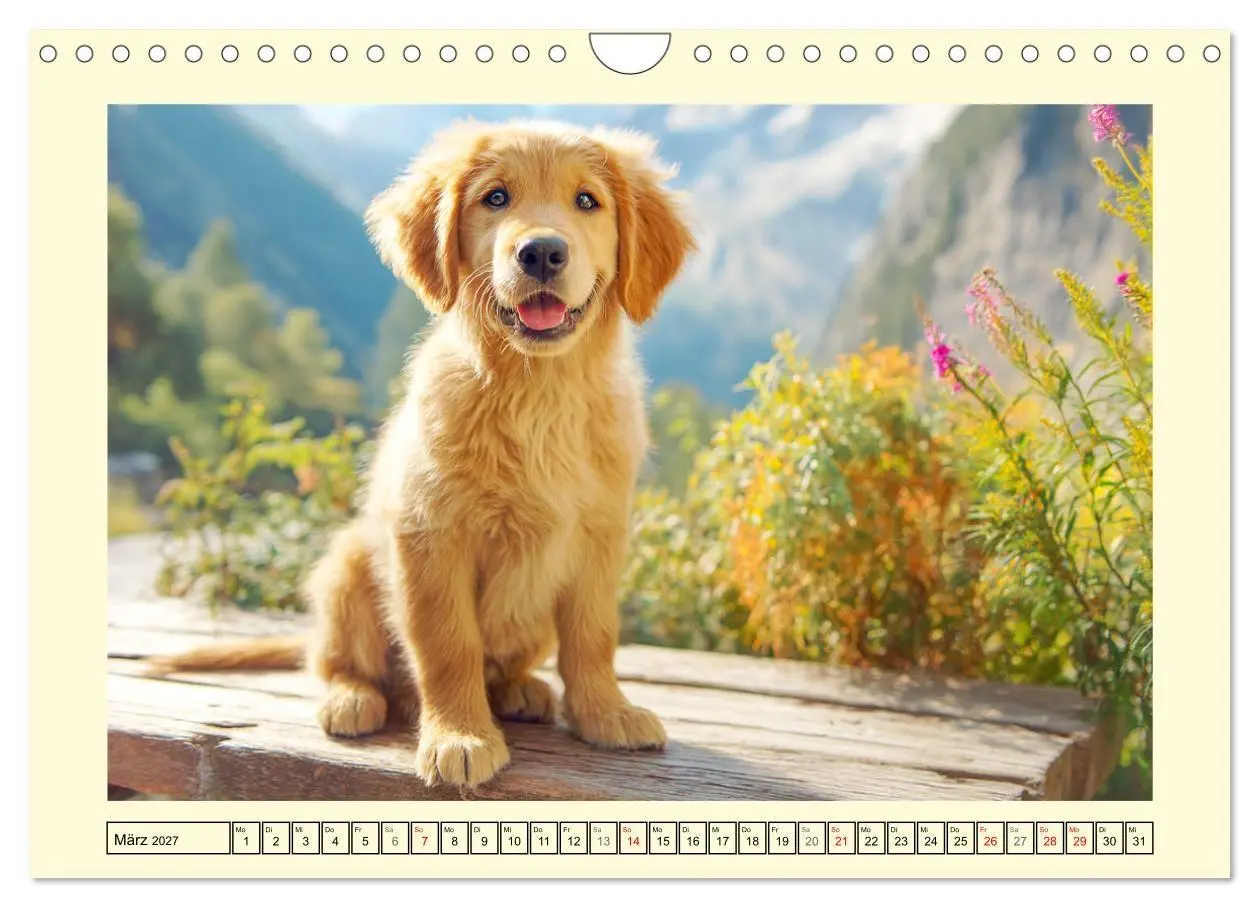 Bild: 9783516948042 | Golden Retriever. Treue Seelenhunde in der Bergwelt (Wandkalender...