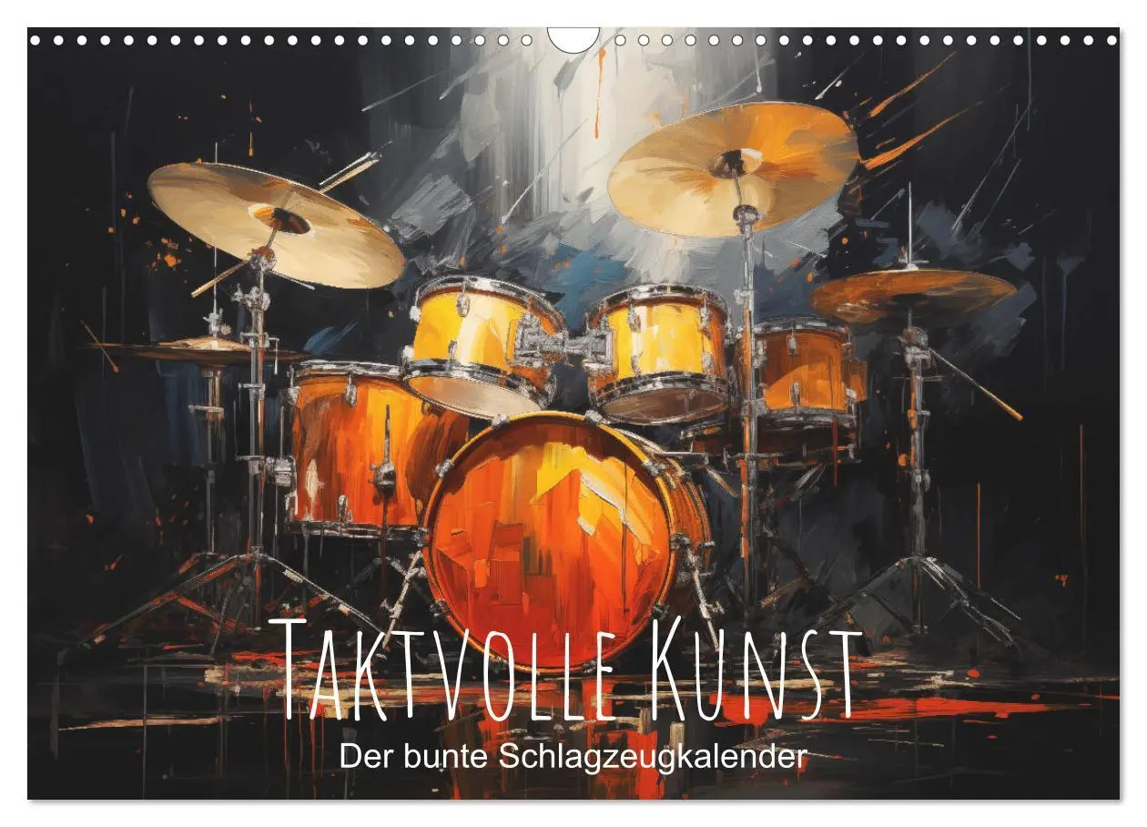 Cover: 9783457468142 | Taktvolle Kunst: Der bunte Schlagzeugkalender (Wandkalender 2026...