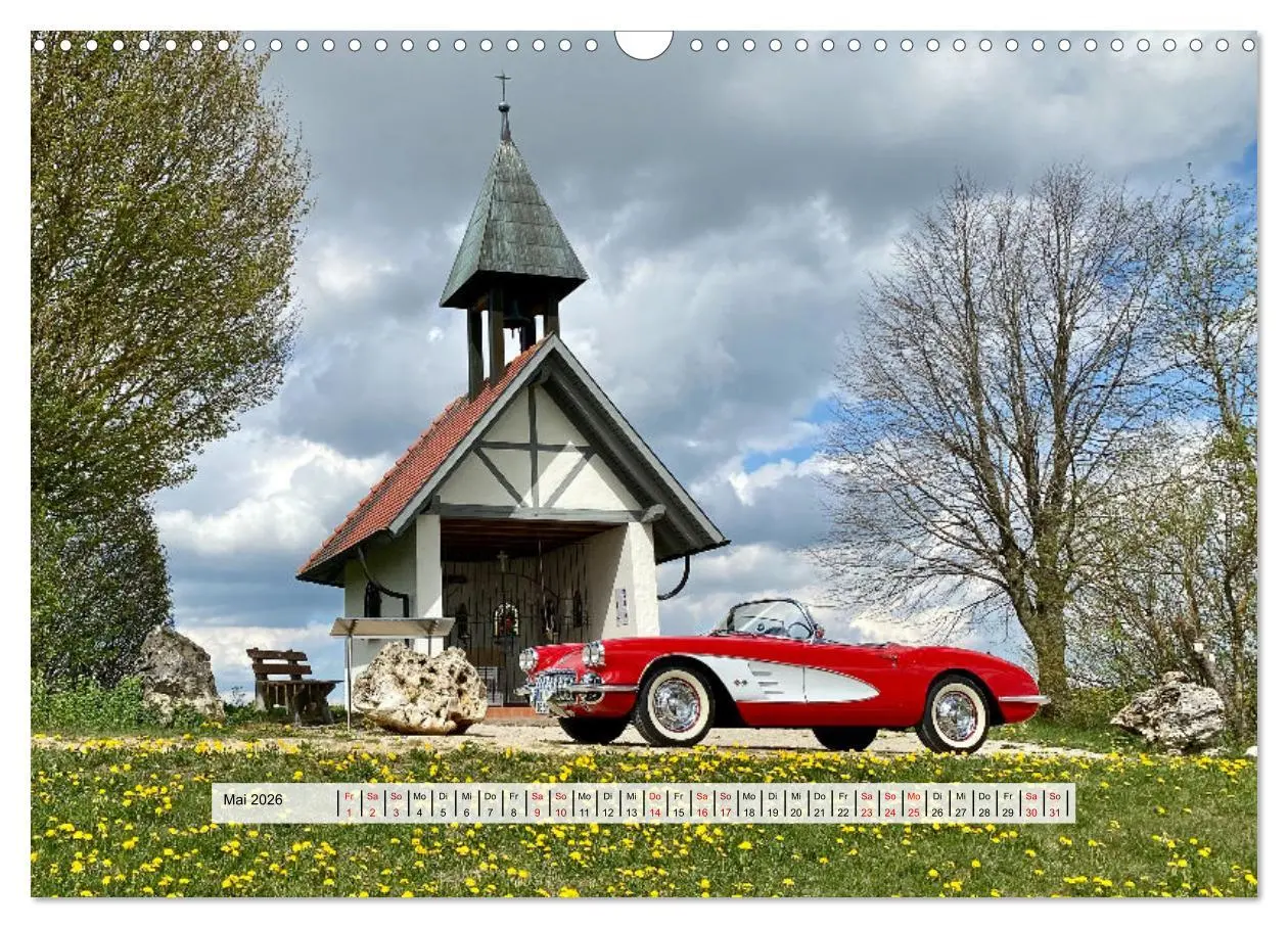 Bild: 9783457608142 | American Deam Car Corvette C1 (Wandkalender 2026 DIN A3 quer),...