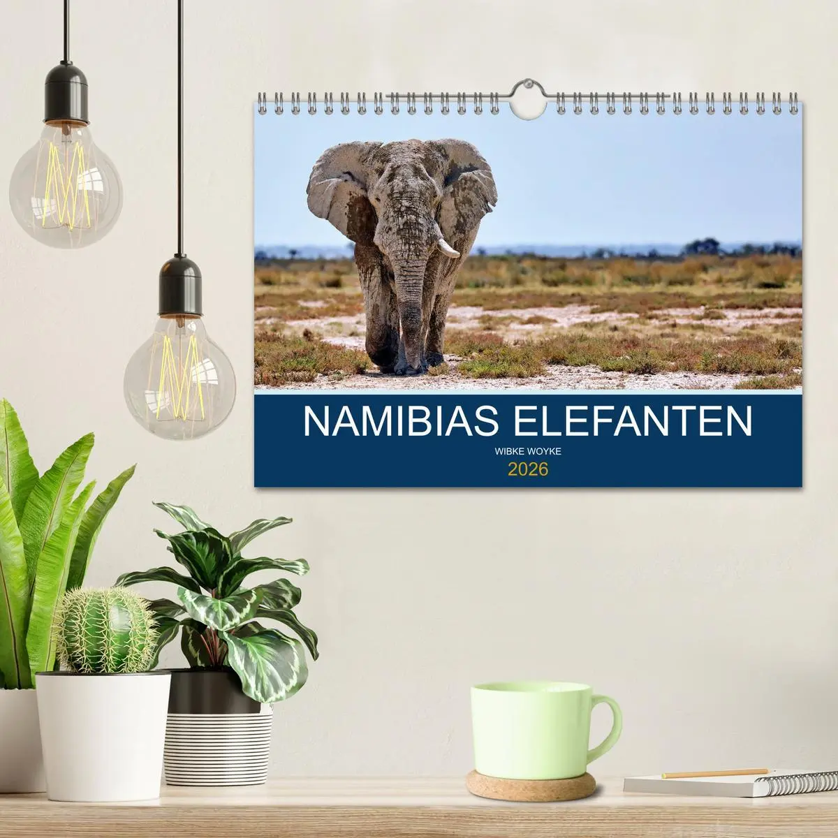 Bild: 9783457778142 | Namibias Elefanten (Wandkalender 2026 DIN A4 quer), CALVENDO...