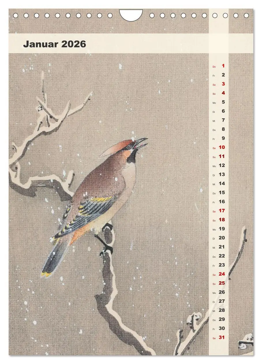 Bild: 9783516248142 | Ohara Koson - Gefiederte Schönheiten (Wandkalender 2026 DIN A4...