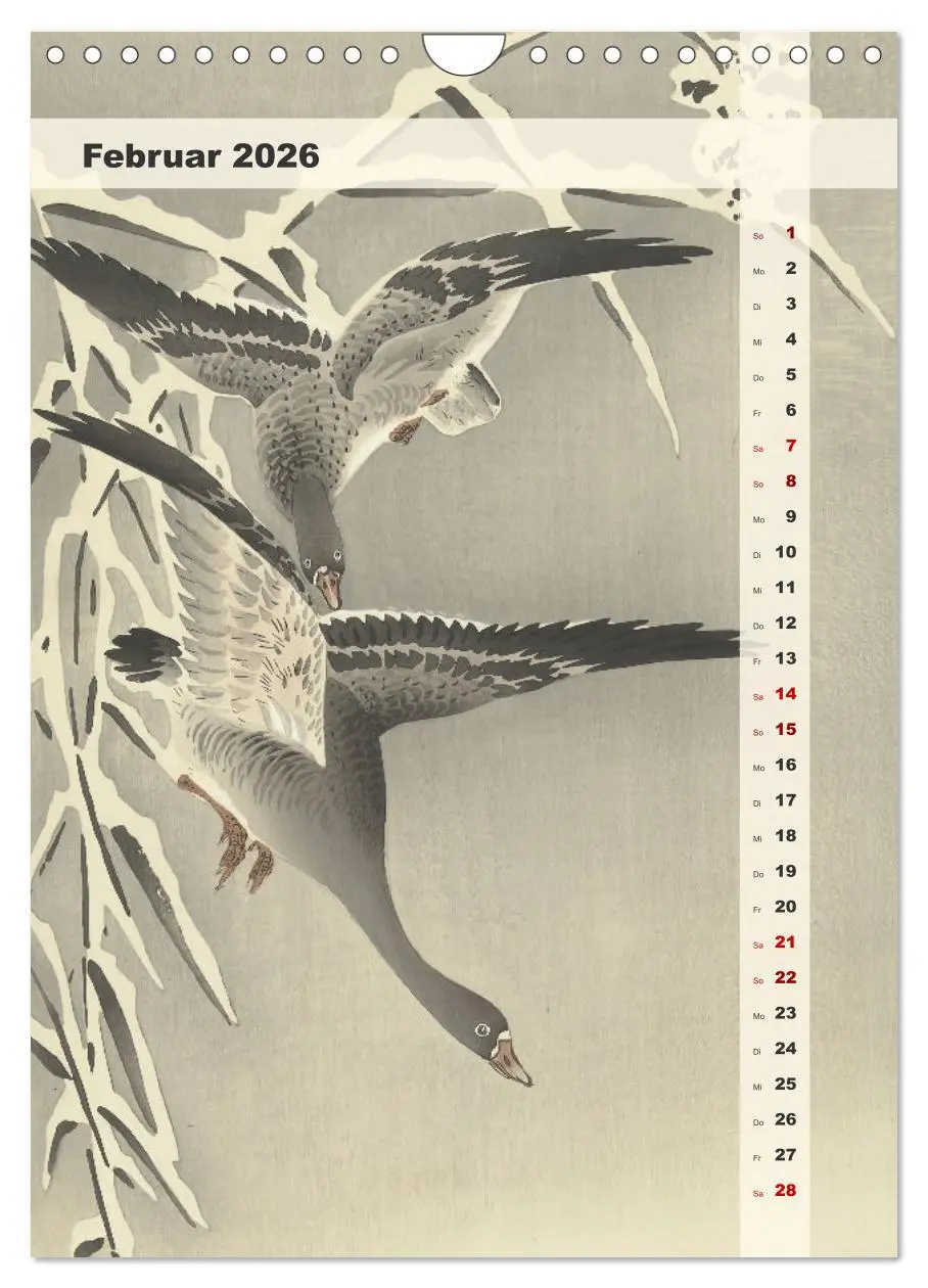 Bild: 9783516248142 | Ohara Koson - Gefiederte Schönheiten (Wandkalender 2026 DIN A4...