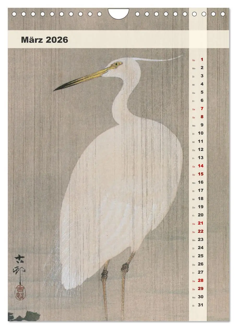 Bild: 9783516248142 | Ohara Koson - Gefiederte Schönheiten (Wandkalender 2026 DIN A4...