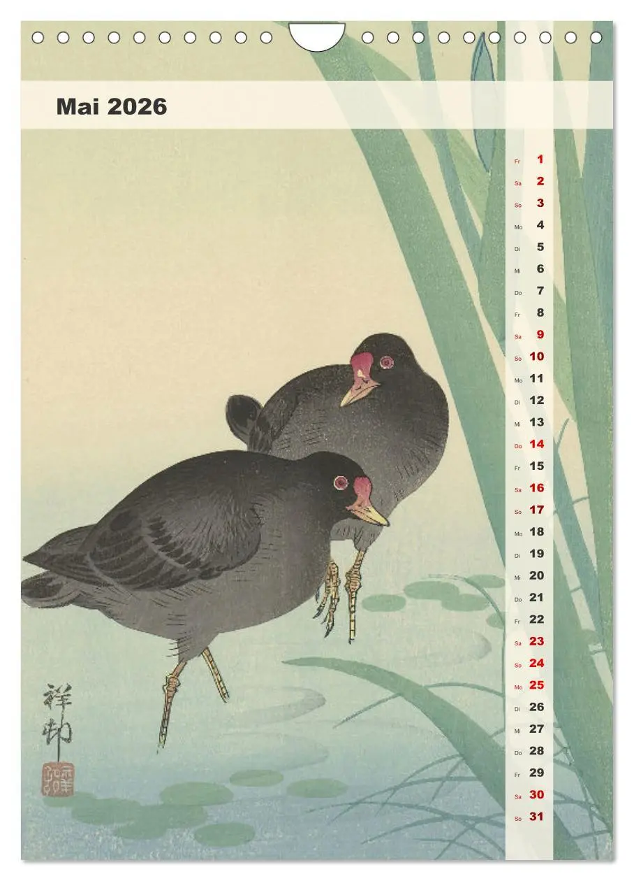 Bild: 9783516248142 | Ohara Koson - Gefiederte Schönheiten (Wandkalender 2026 DIN A4...
