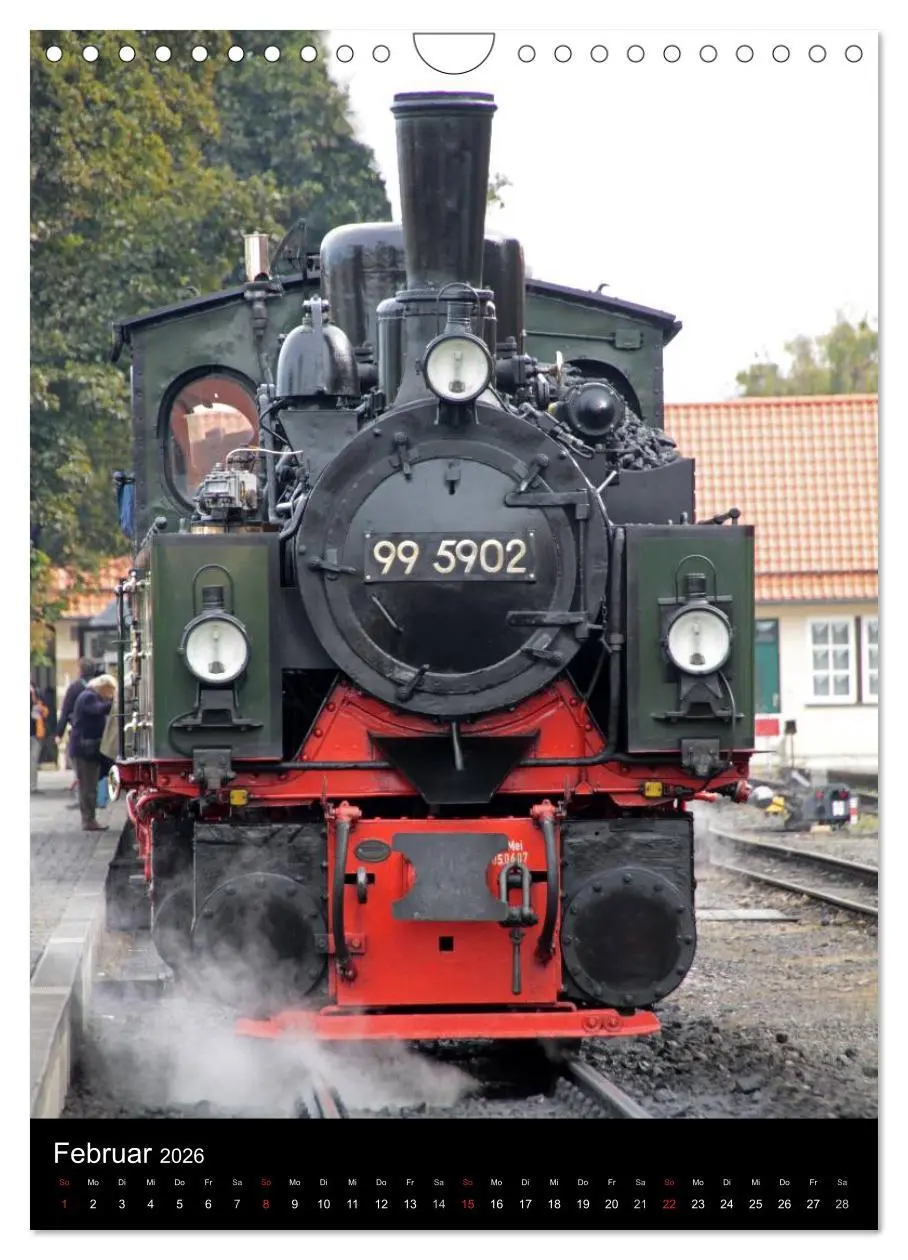 Bild: 9783516488142 | Die Brockenbahn (Wandkalender 2026 DIN A4 hoch), CALVENDO...