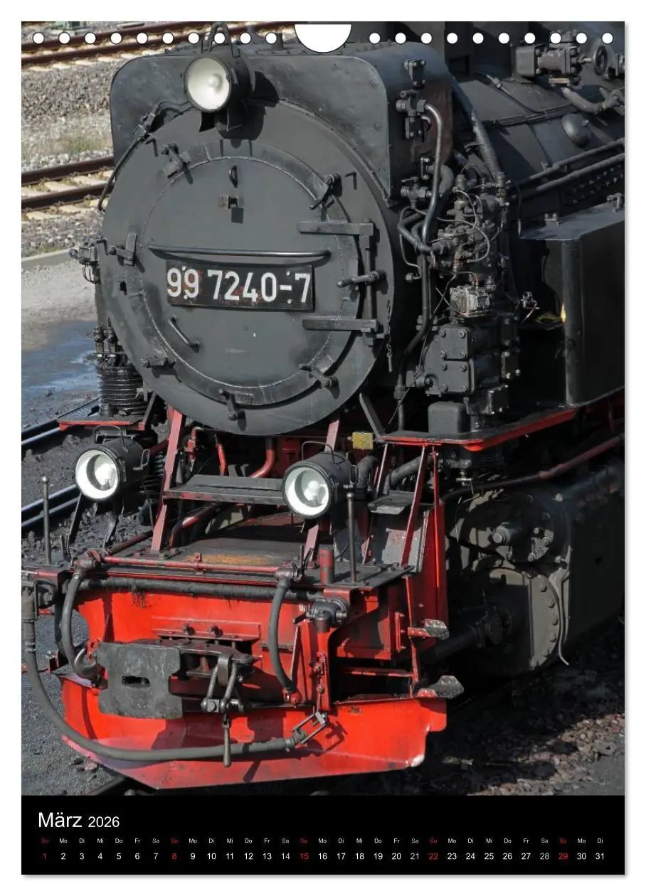 Bild: 9783516488142 | Die Brockenbahn (Wandkalender 2026 DIN A4 hoch), CALVENDO...