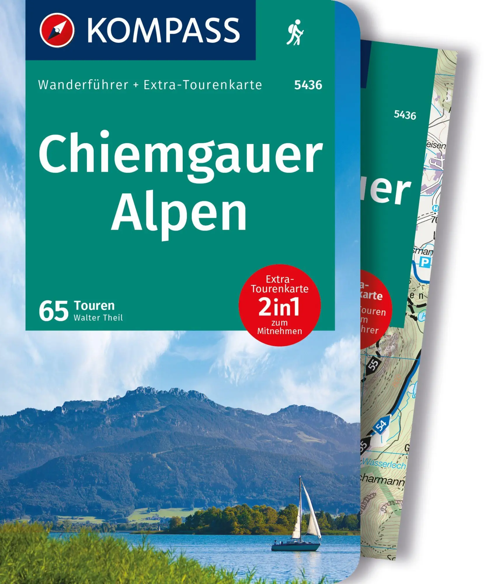 Cover: 9783991218142 | KOMPASS Wanderführer Chiemgauer Alpen, 65 Touren mit Extra-Tourenkarte