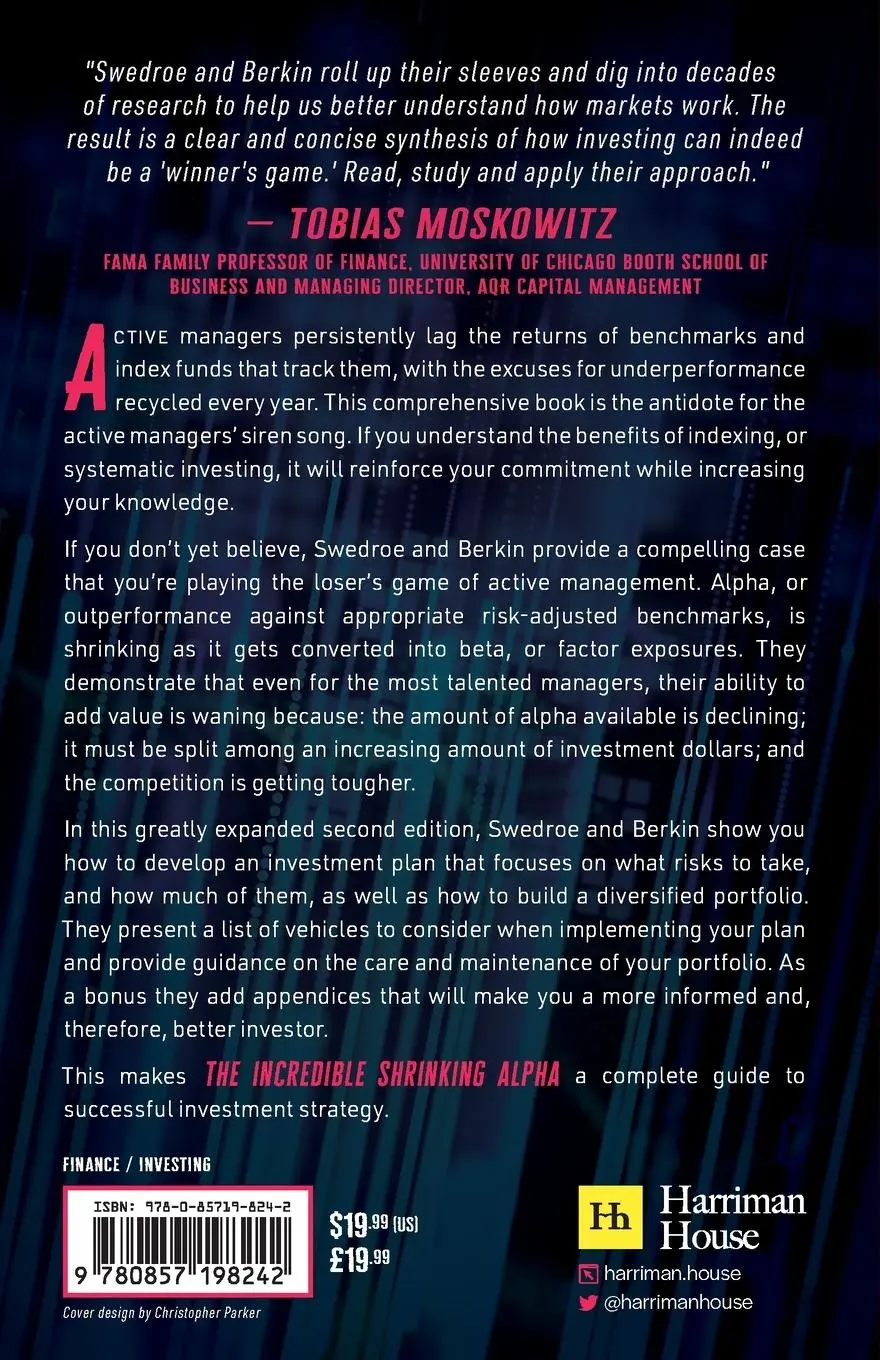 Rückseite: 9780857198242 | The Incredible Shrinking Alpha 2nd edition | Larry Swedroe (u. a.)