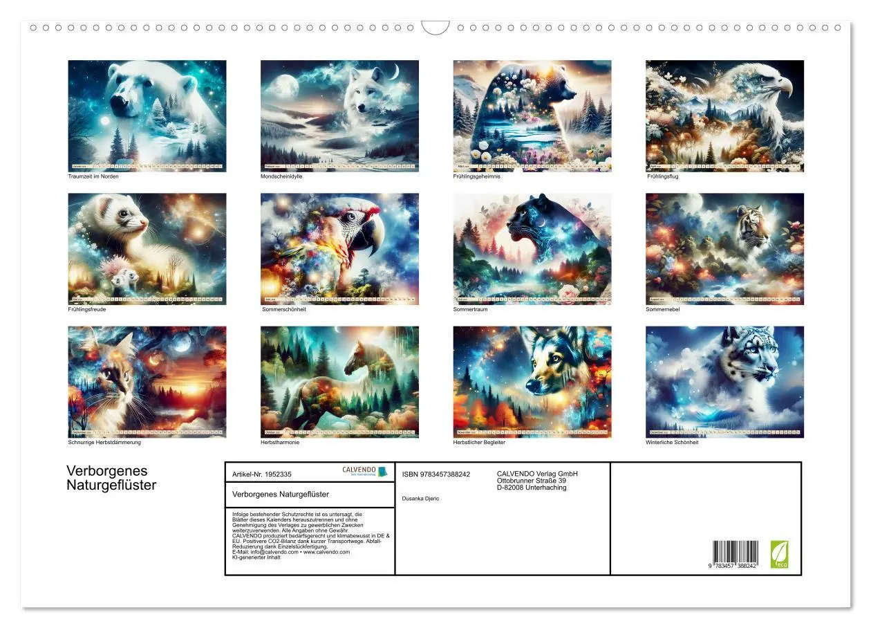 Bild: 9783457388242 | Verborgenes Naturgeflüster (Wandkalender 2026 DIN A2 quer),...