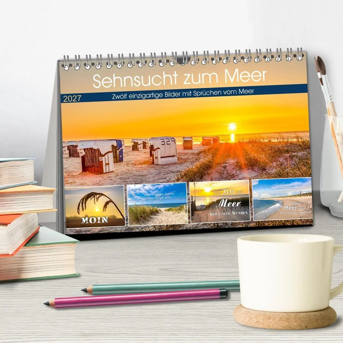 Bild: 9783569498242 | Sehnsucht zum Meer (Tischkalender 2027 DIN A5 quer), CALVENDO...