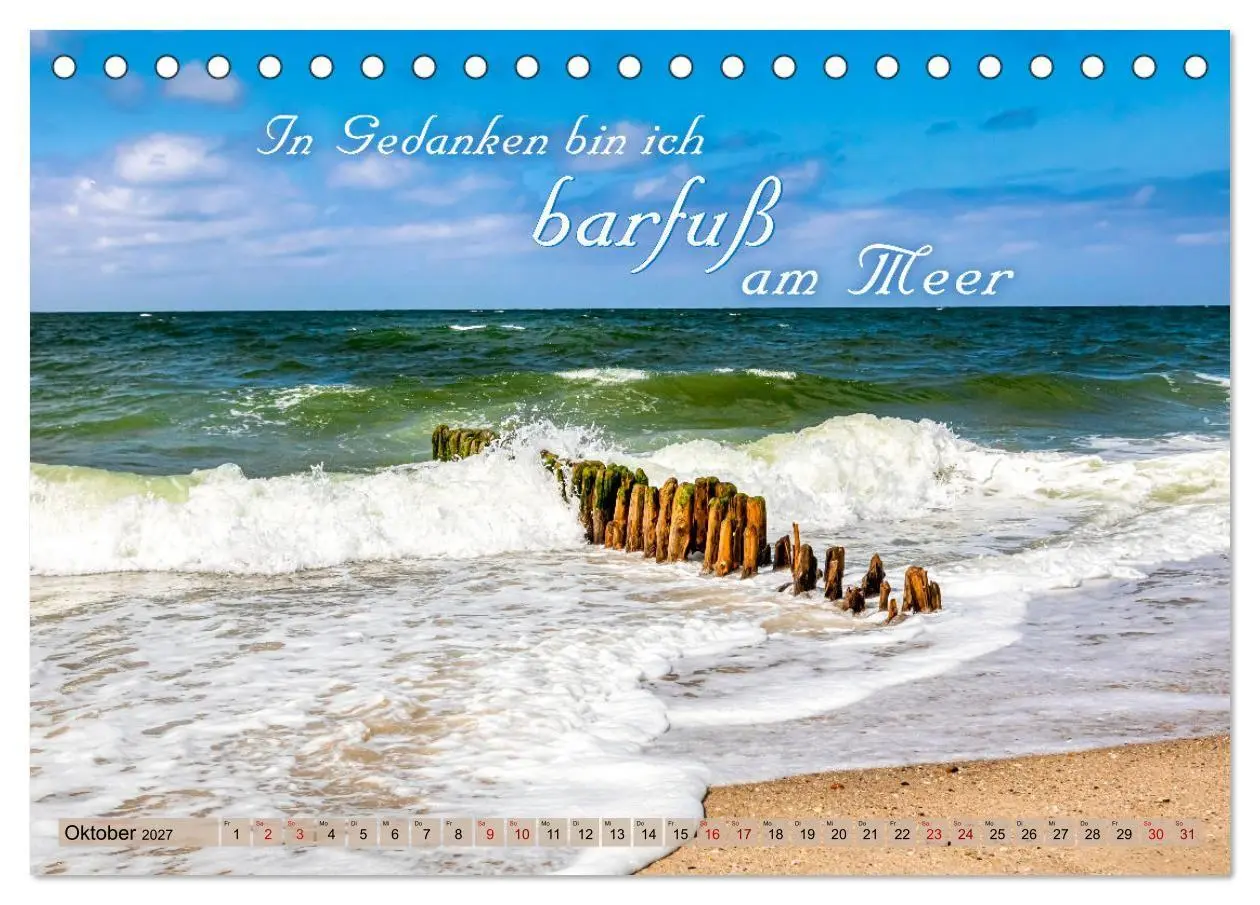 Bild: 9783569498242 | Sehnsucht zum Meer (Tischkalender 2027 DIN A5 quer), CALVENDO...
