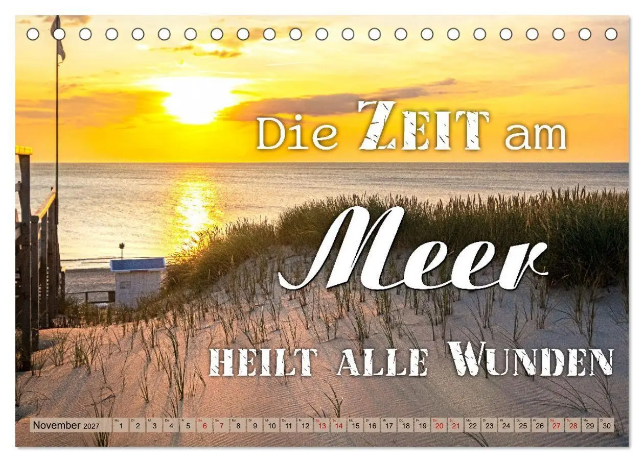 Bild: 9783569498242 | Sehnsucht zum Meer (Tischkalender 2027 DIN A5 quer), CALVENDO...