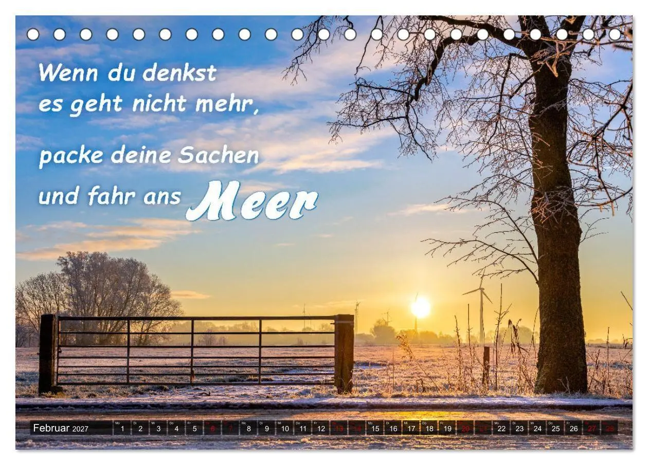 Bild: 9783569498242 | Sehnsucht zum Meer (Tischkalender 2027 DIN A5 quer), CALVENDO...