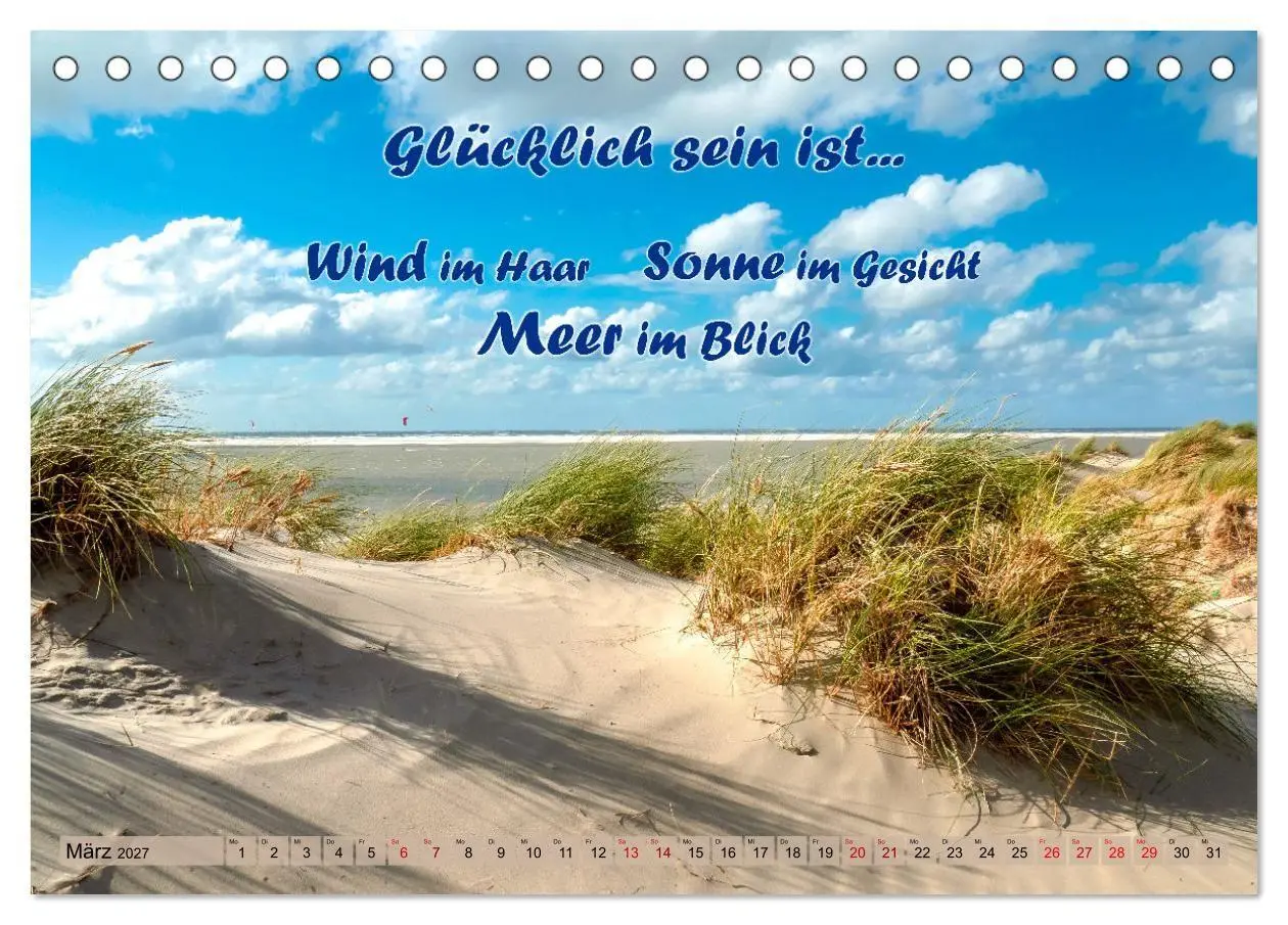 Bild: 9783569498242 | Sehnsucht zum Meer (Tischkalender 2027 DIN A5 quer), CALVENDO...