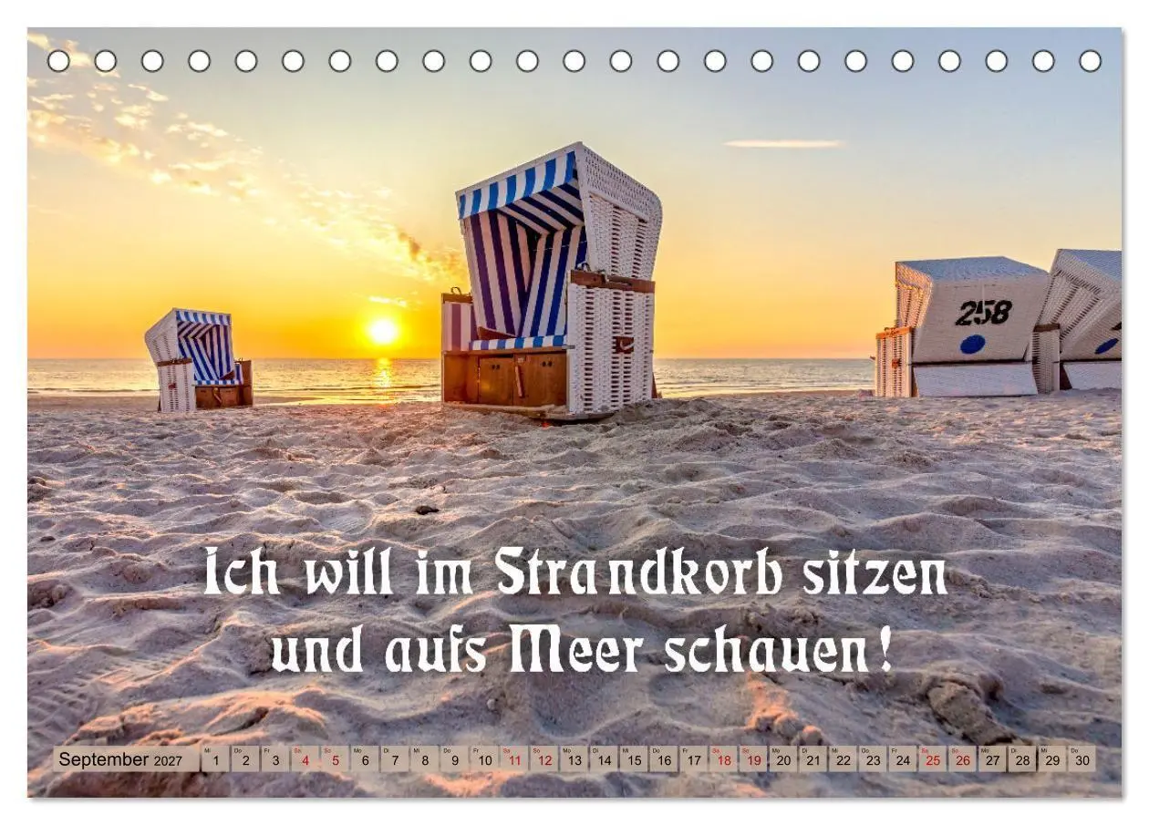 Bild: 9783569498242 | Sehnsucht zum Meer (Tischkalender 2027 DIN A5 quer), CALVENDO...
