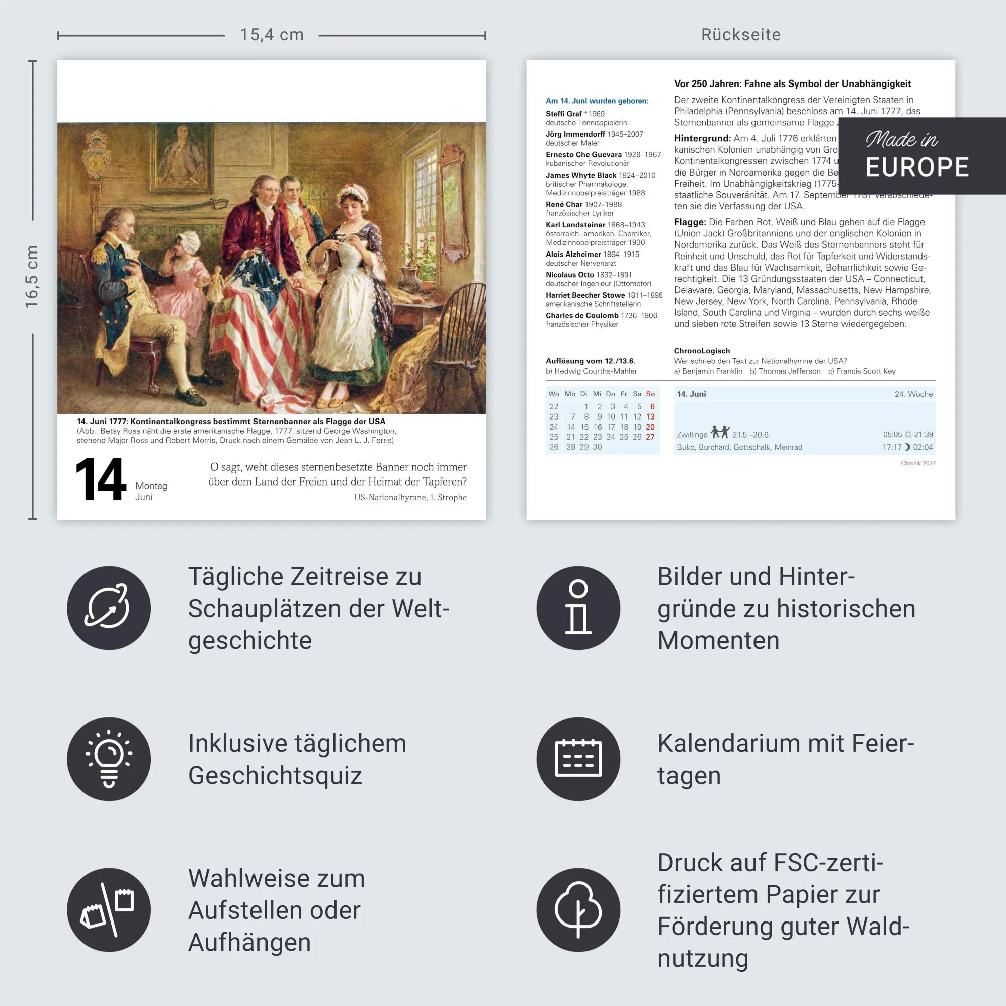 Bild: 9783840038242 | Chronik Tagesabreißkalender 2027 - Kulturkalender - Personen,...
