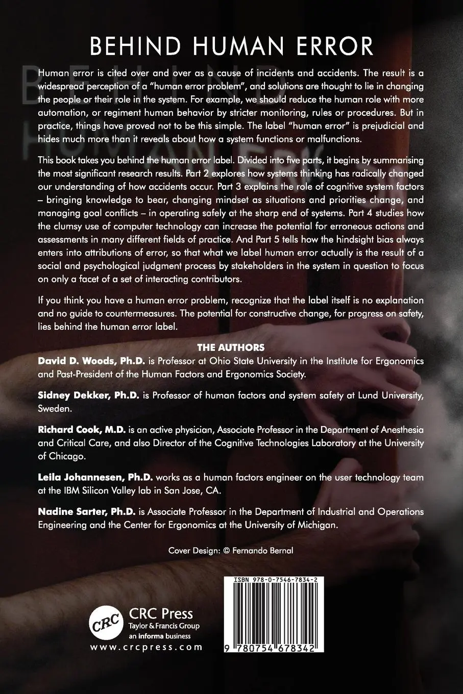 Rückseite: 9780754678342 | Behind Human Error | David Woods (u. a.) | Taschenbuch | Englisch