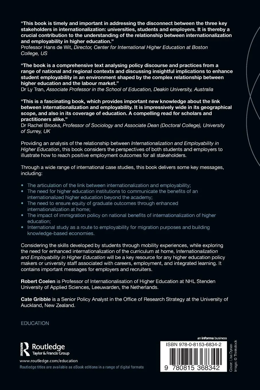 Rückseite: 9780815368342 | Internationalization and Employability in Higher Education | Buch