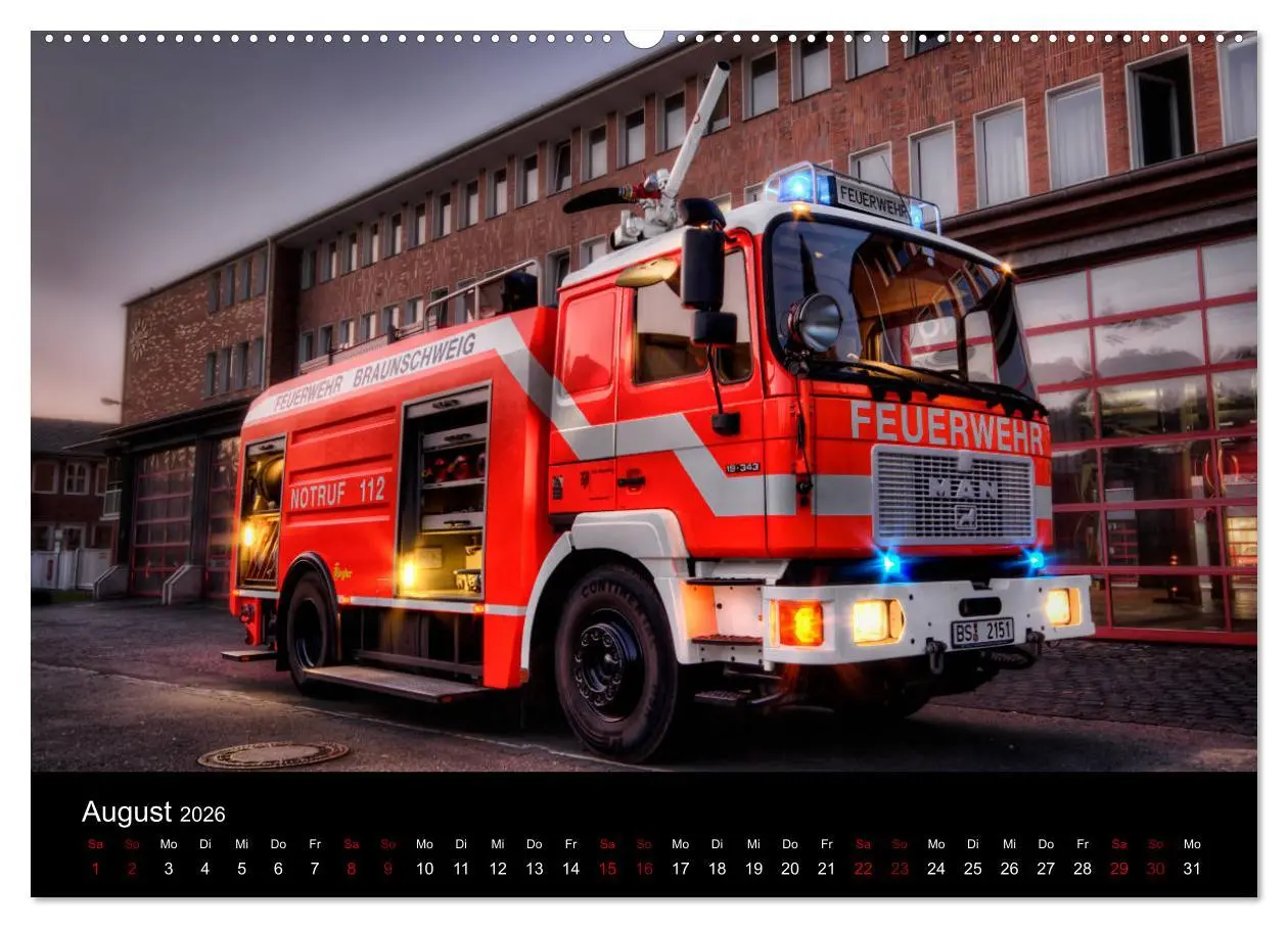 Bild: 9783457758342 | Berufsfeuerwehr Braunschweig (hochwertiger Premium Wandkalender...