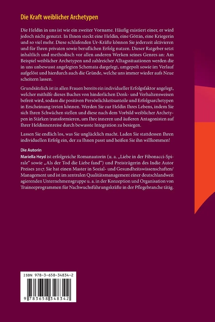 Rückseite: 9783658348342 | Die Kraft weiblicher Archetypen | Mariella Heyd | Taschenbuch | xvi