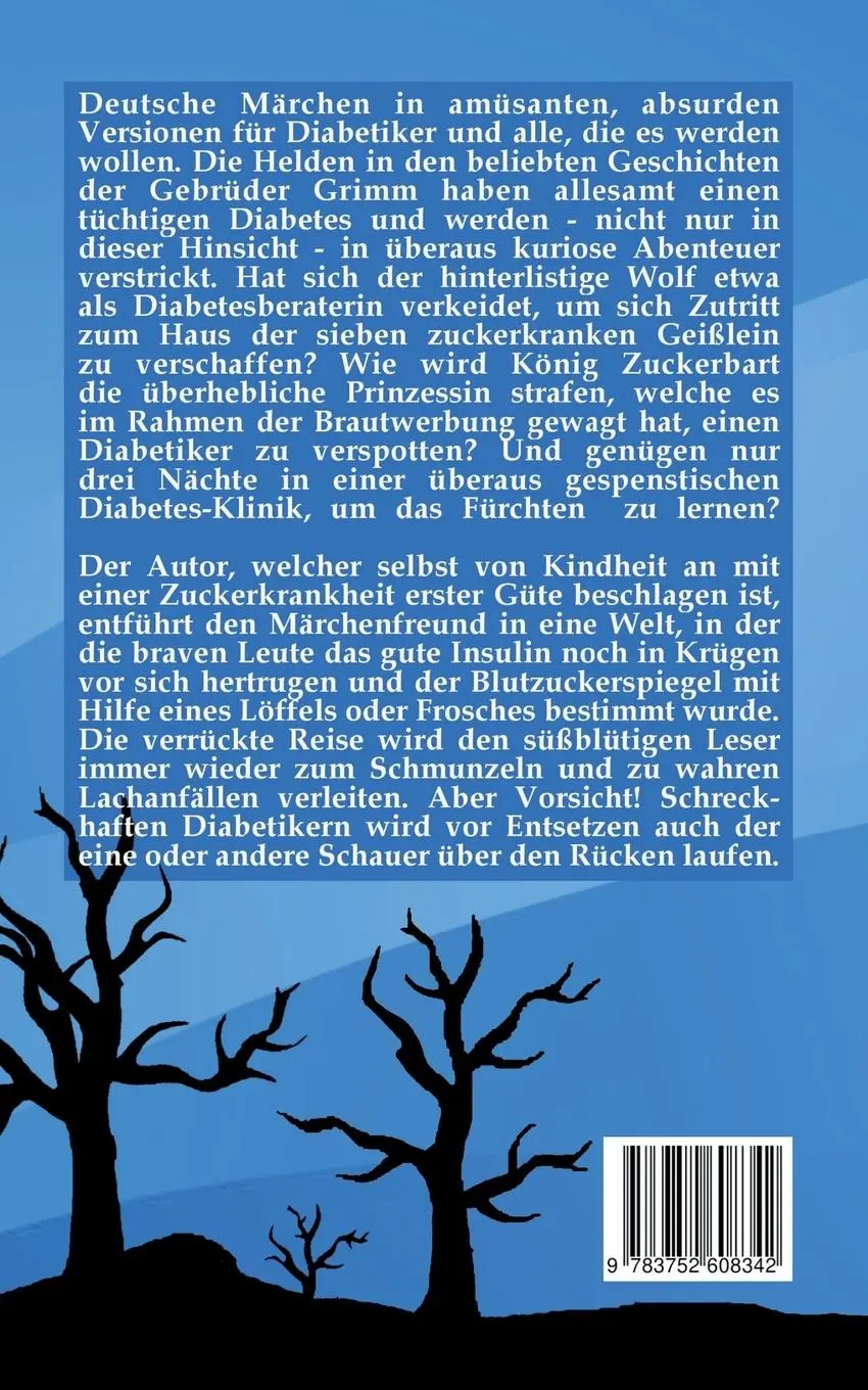 Rückseite: 9783752608342 | Grimms Märchen. Die kuriosen Versionen mit Diabetes. | Tobias Sessler
